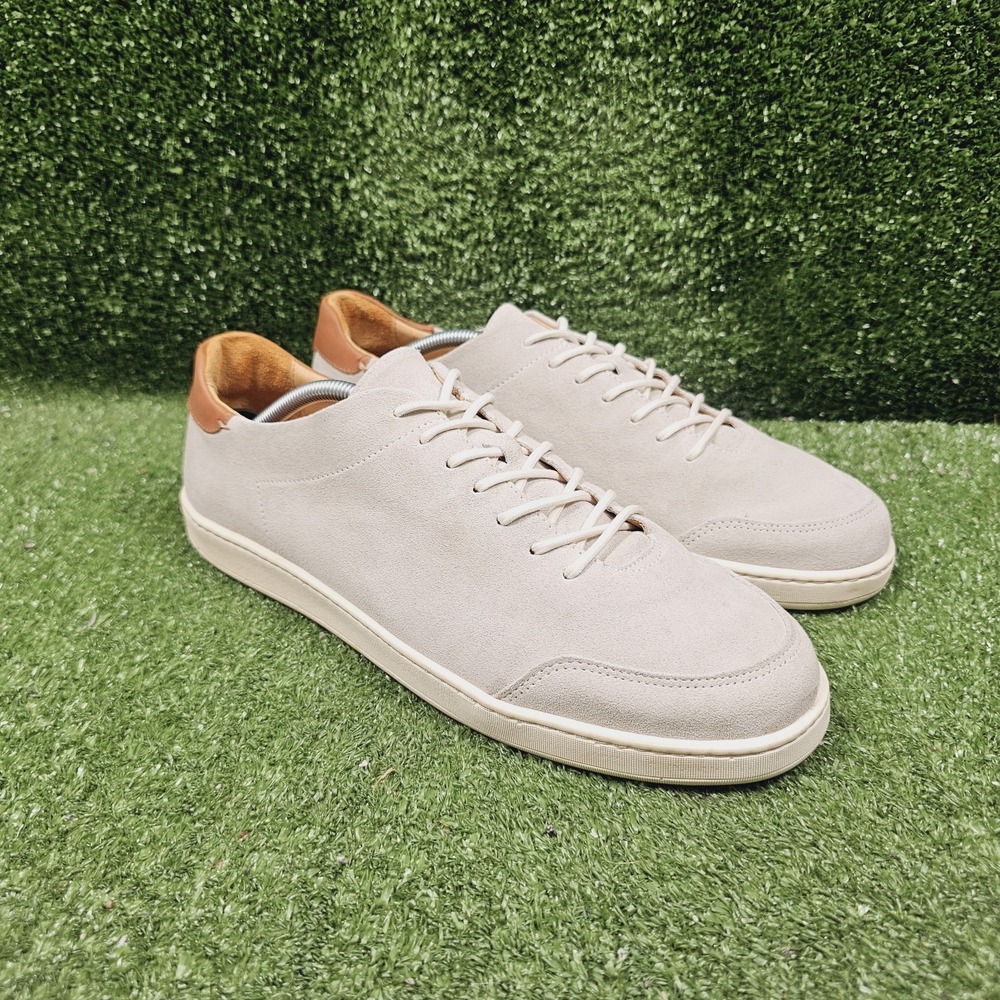 LUCA Terra Low Stone Off White Suede Casual Comfort Sneakers Mens Size 12
